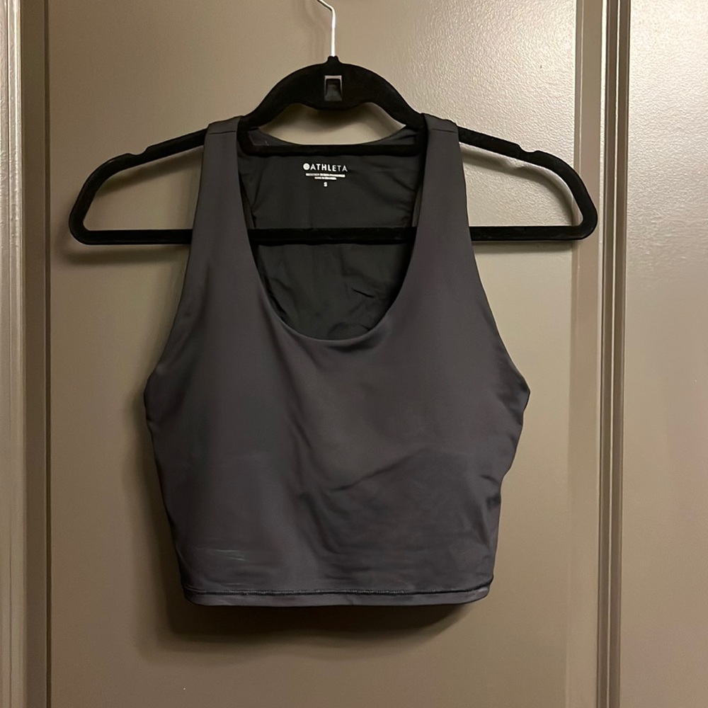 Athleta Black Crop Tank